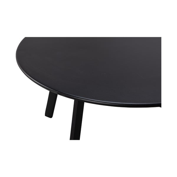Crni vrtni pomoćni stol WOOOD Fer, ø 70 cm-image-2