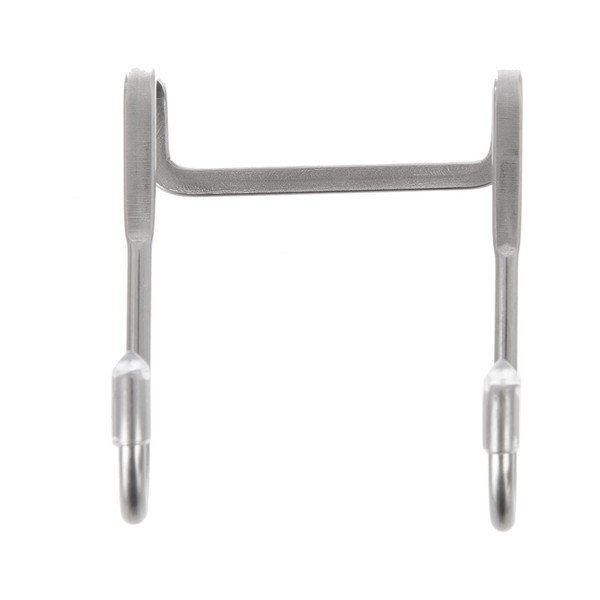 Viseće kuke u setu 2 kom od nehrđajućeg čelika u srebrnoj boji – Orion-image-2