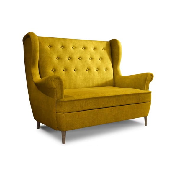 Žuta  sofa 150 cm Aros – ELTAP