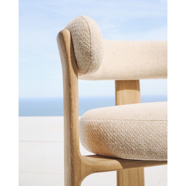 Bež podstavljena vrtna stolica Granite – Kave Home-image-4
