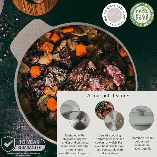 Kastrola za pečenje s poklopcem 4 l Signature Range – Cooksmart ®-image-2