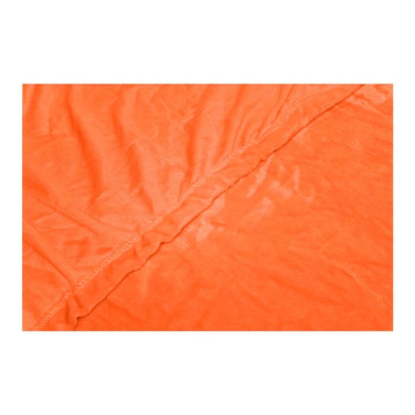 Narančasta plahta od mikropliša My House, 180 x 200 cm-image-1