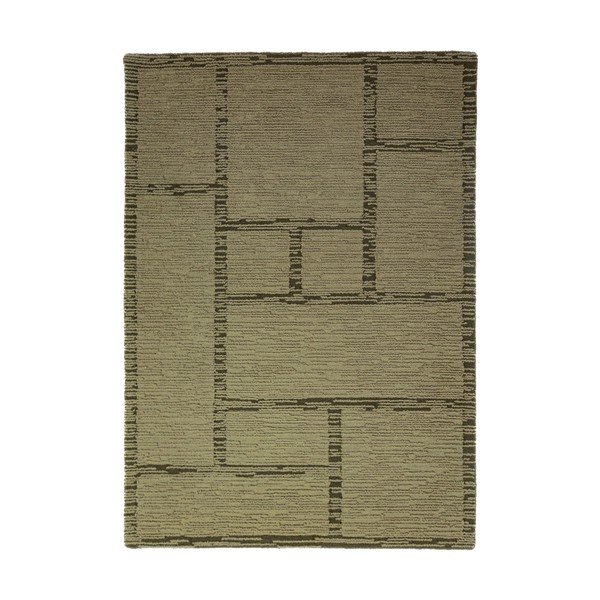 Zeleni ručno rađen vunen tepih 200x290 cm Harris Modula Wool – Flair Rugs