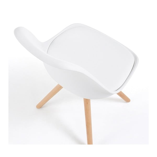 Bijela stolica s bukovim nogama Bonami Essentials Lumos-image-2
