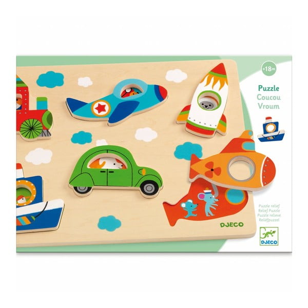 Kreativne puzzle Djeco Vozila-image-1