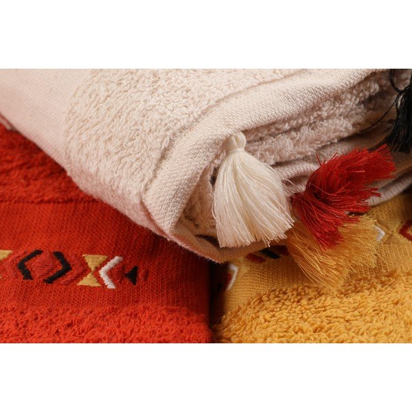 Pamučni ručnici u setu 3 kom od frotira 50x90 cm Asorti – Foutastic-image-1