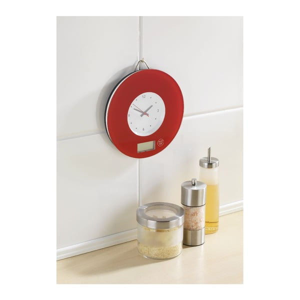 Crvena kuhinjska vaga s Wenko satom-image-1