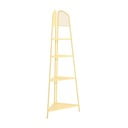 Žuta metalna kutna polica za balkon Garden Pleasure MWH, visina 180 cm