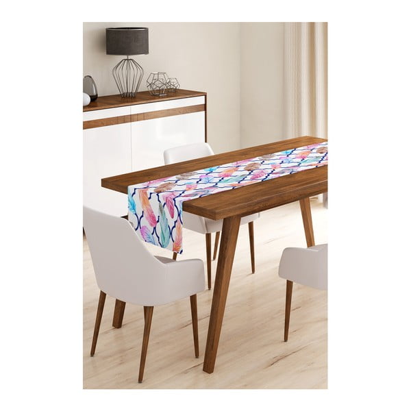 Minimalističke navlake za jastuke Color Feathers stolna staza od mikrovlakana, 45 x 145 cm