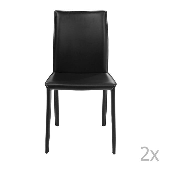 Set od 2 crne blagovaonske stolice Kare Design Milano