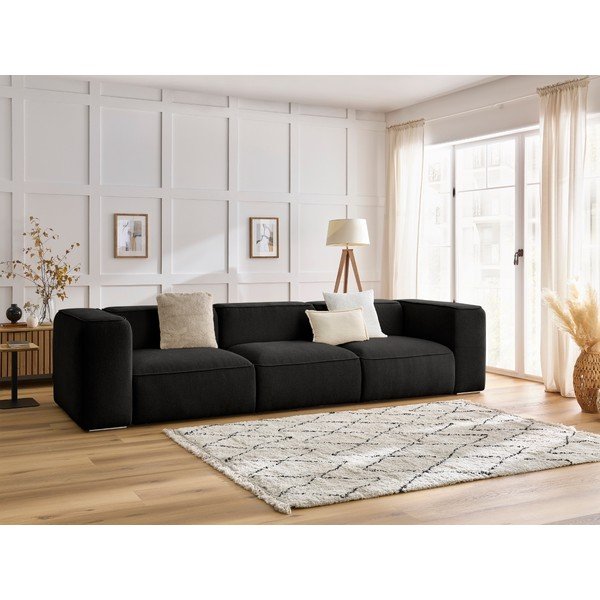 Crna sofa 345 cm Zephyr – Bobochic Paris-image-1