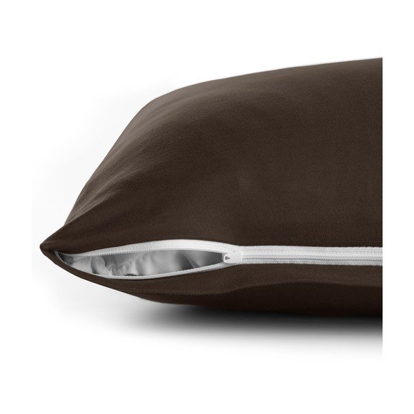 Set od 2 tamno smeđe pamučne jastučnice DecoKing Amber Chocolate, 40 x 40 cm-image-4