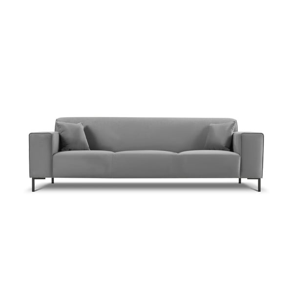 Svijetlo siva baršunasta sofa Cosmopolitan Design Siena