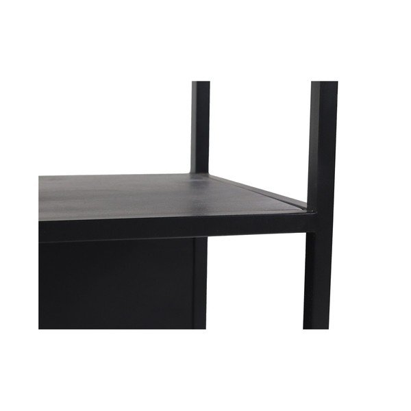 Crna polica od drveta manga 150x90 cm - HSM collection-image-3