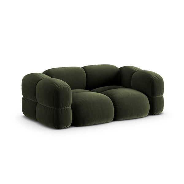 Zelena baršunasti sofa 210 cm Loretto – Cosmopolitan Design-image-2