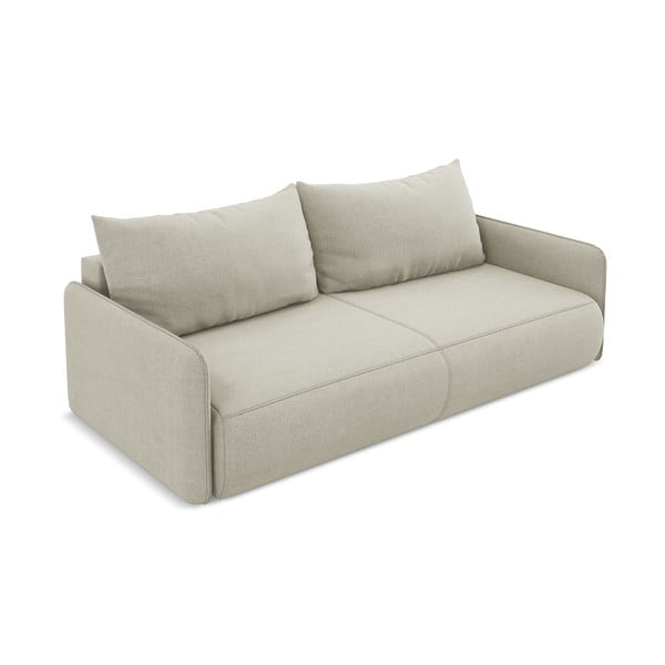 Krem sklopiva/s prostorom za odlaganje sofa 216 cm Nanea – Makamii-image-3