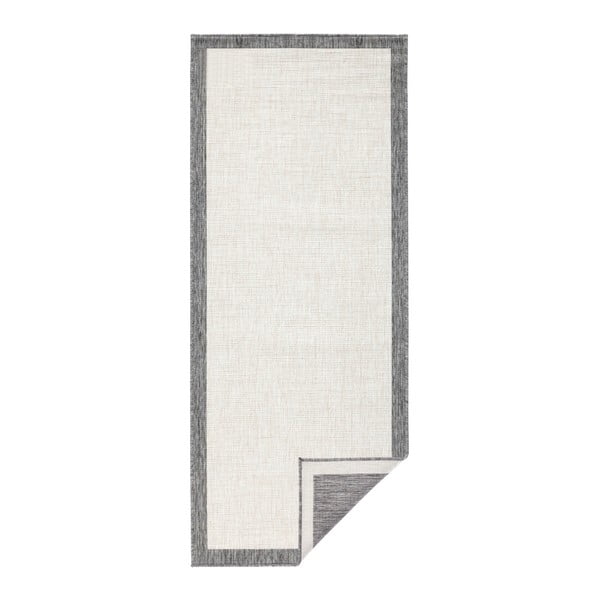 Sivo-krem vanjski tepih NORTHRUGS Panama, 80 x 350 cm