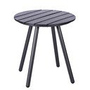 Sivi vrtni stol Debut Lounge, Ø 51 cm