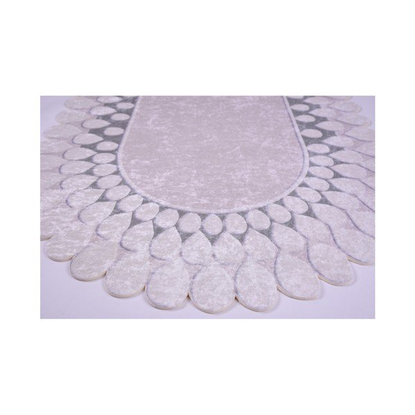 Sivi tepih Vitaus Zinno Oval Grey, 80 x 120 cm-image-1