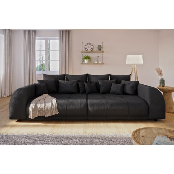 Crna sofa od samta 310 cm Vanessa – Ropez-image-1