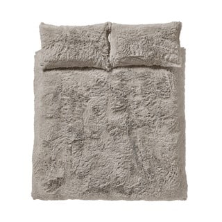 Smeđa posteljina za bračni krevet/za produženi krevet od mikropliša 230x220 cm Cuddly – Catherine Lansfield