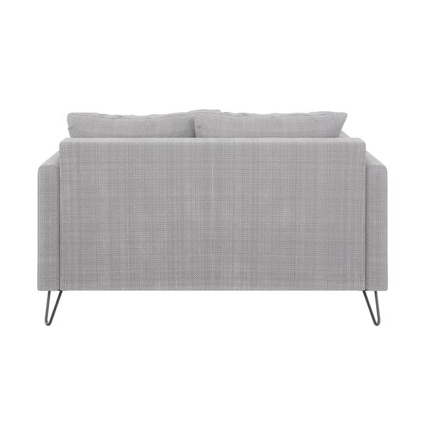 Svijetlo siva sofa od šenila 140 cm Freya – Ropez-image-2