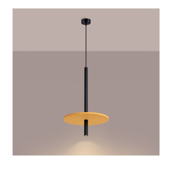 Žuta /bež metalna viseća svjetiljka ø 30 cm Rilu – Sollux-image-2