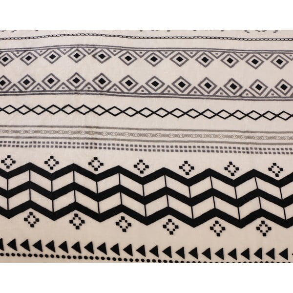 Crno-krem posteljina za krevet za jednu osobu od mikropliša 140x200 cm – My House-image-2