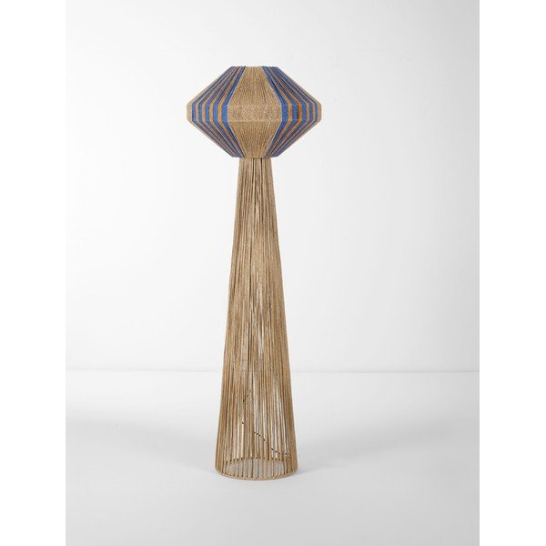 Plava/u prirodnoj boji stojeća svjetiljka od užeta (visina 152 cm) Abby – Nova Luce-image-3