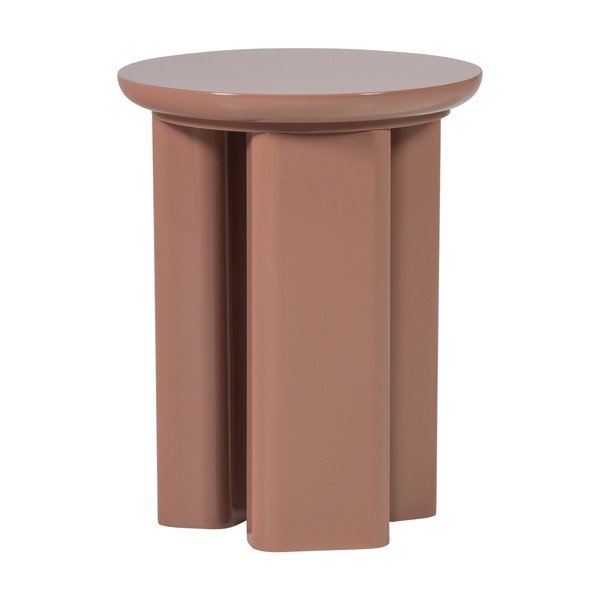 Okrugao pomoćni stol u sjajnom dekoru ø 40 cm Orivo – WOOOD-image-2