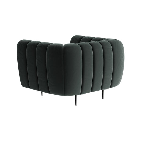 Tamnosiva baršunasta fotelja Ghado Shel-image-3