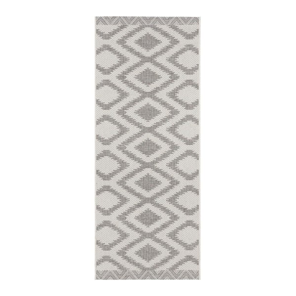 Sivo-krem vanjski tepih NORTHRUGS Isle, 70 x 200 cm