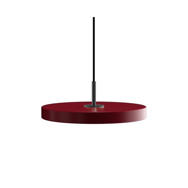 Crvena LED viseća svjetiljka s metalnim sjenilom ø 31 cm Asteria Mini – UMAGE