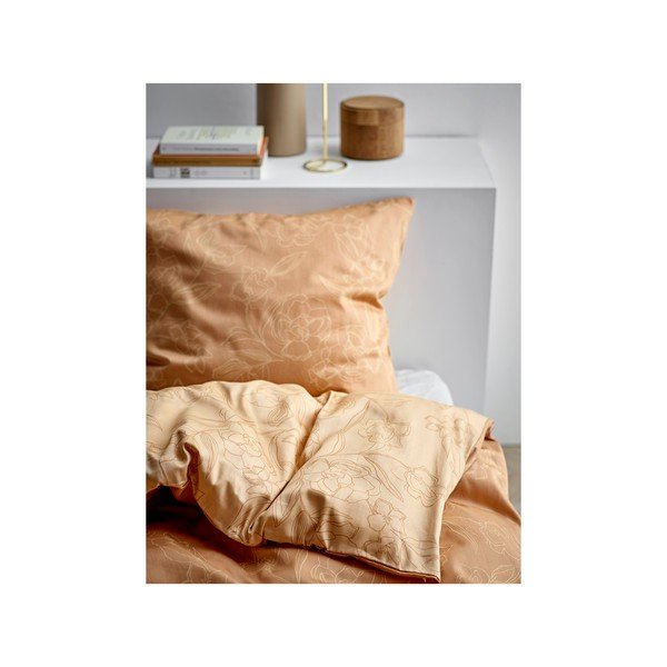 Narančasta posteljina od organskog pamučnog satena Södahl Infinity, 140 x 200-image-1