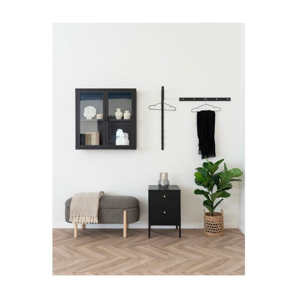 Smeđa klupa od bouclé tkanine Branca – House Nordic-image-1