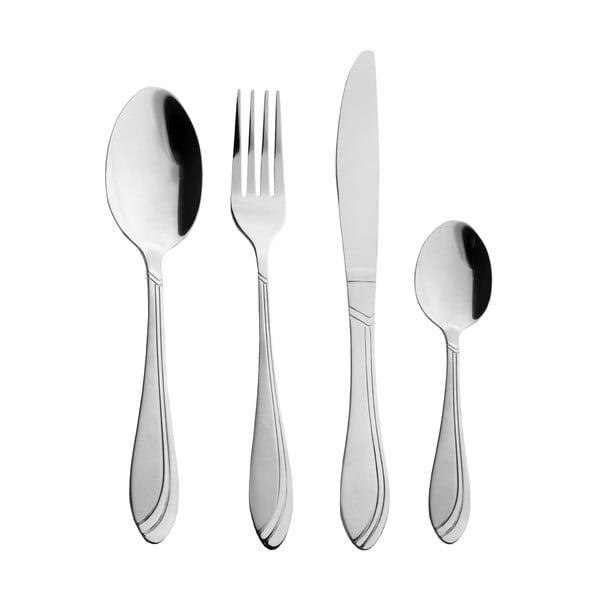 Pribor 24 kom od nehrđajućeg čelika u srebrnoj boji Satin – Orion