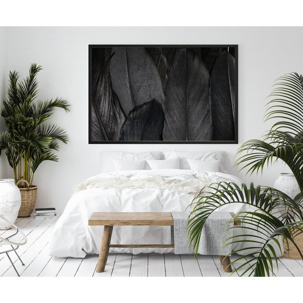 Plakat DecoKing Feathers crni, 100 x 70 cm-image-2