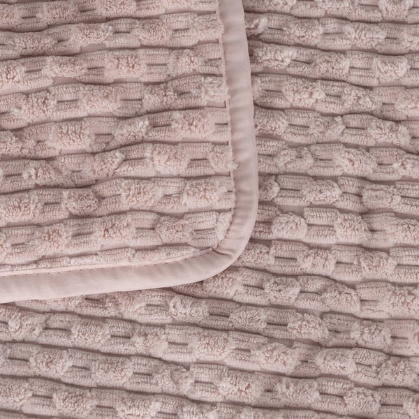 Ružičasti prošiven prekrivač 180x260 cm – Ixia-image-1