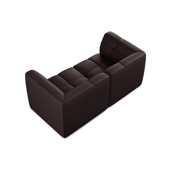 Tamno ljubičasta sofa od imitacije kože 180 cm Aloha – Makamii-image-4