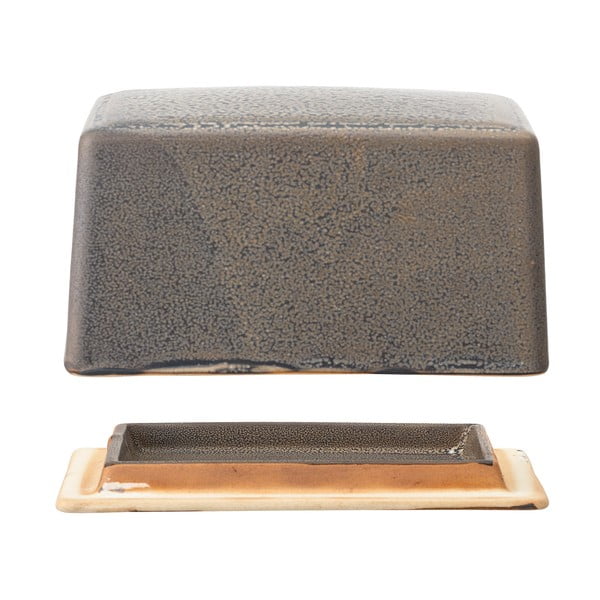 Siva keramička posuda za maslac Bloomingville Kendra-image-1