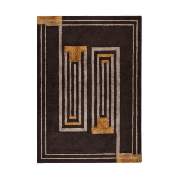 Smeđi ručno tkani tepih Flair Rugs Moderne Lifestyle, 160 x 230 cm