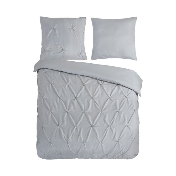 Siva posteljina za bračni krevet/za produženi krevet od mikrovlakana 200x220 cm Pure Elegance – Good Morning