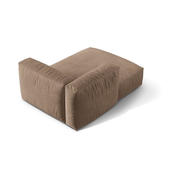 Svjetlo smeđa baršunasti modularna sjedeća garnitura (s lijevim kutom) Martina – Micadoni -image-2