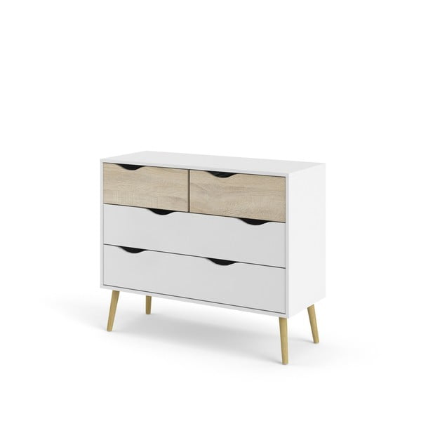Bijela komoda Tvilum Oslo, 99 x 82 cm-image-4