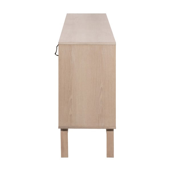 Niska komoda u dekoru hrasta u prirodnoj boji 180x80 cm Linley – Actona-image-4