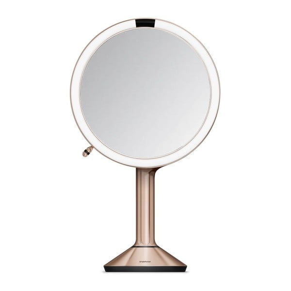 Kozmetičko ogledalo s osvjetljenjem/povećavajuće (5x) ø 20 cm Sensor Trio – simplehuman