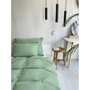 Zelena posteljina za krevet za jednu osobu od muslina 135x200 cm Plain Muslin – Butter Kings