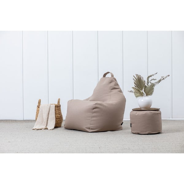 Krem vreća za sjedenje od bouclé tkanine Play Amuse – SLOWDOWN-image-1