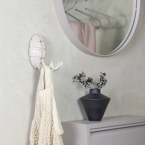 Bijela/u sjajno srebrnoj boji plastična zidna kuka Bug – Spinder Design-image-2