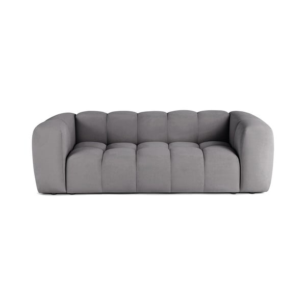 Siva baršunasta sofa 225 cm Cube – Bonami Selection